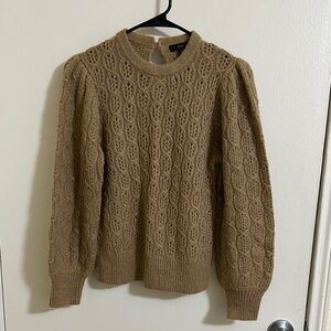 EUC J. Crew Camel Knit Alpaca Sweater Small